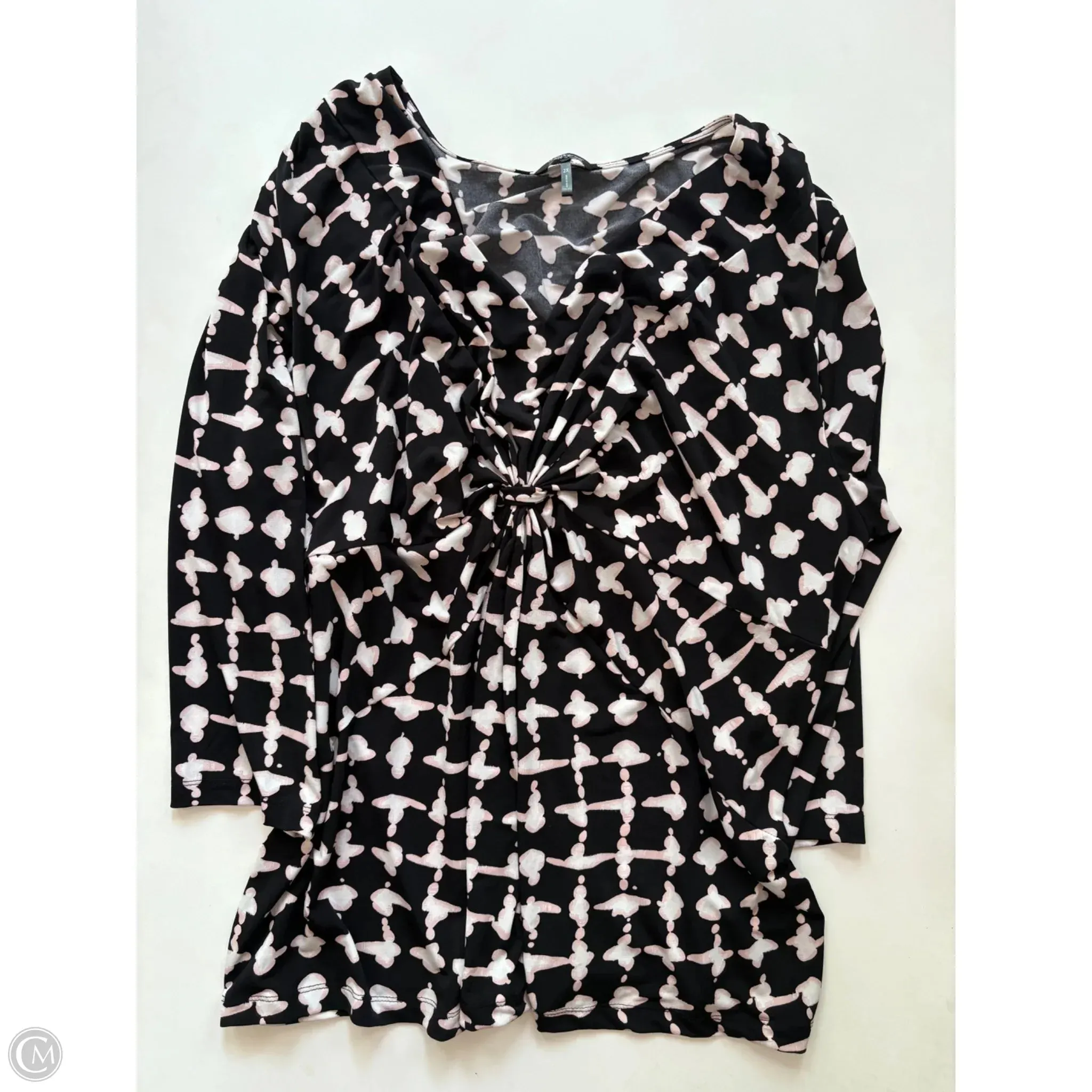 Top Long Sleeve By Daisy Fuentes In Black, Size: 2x