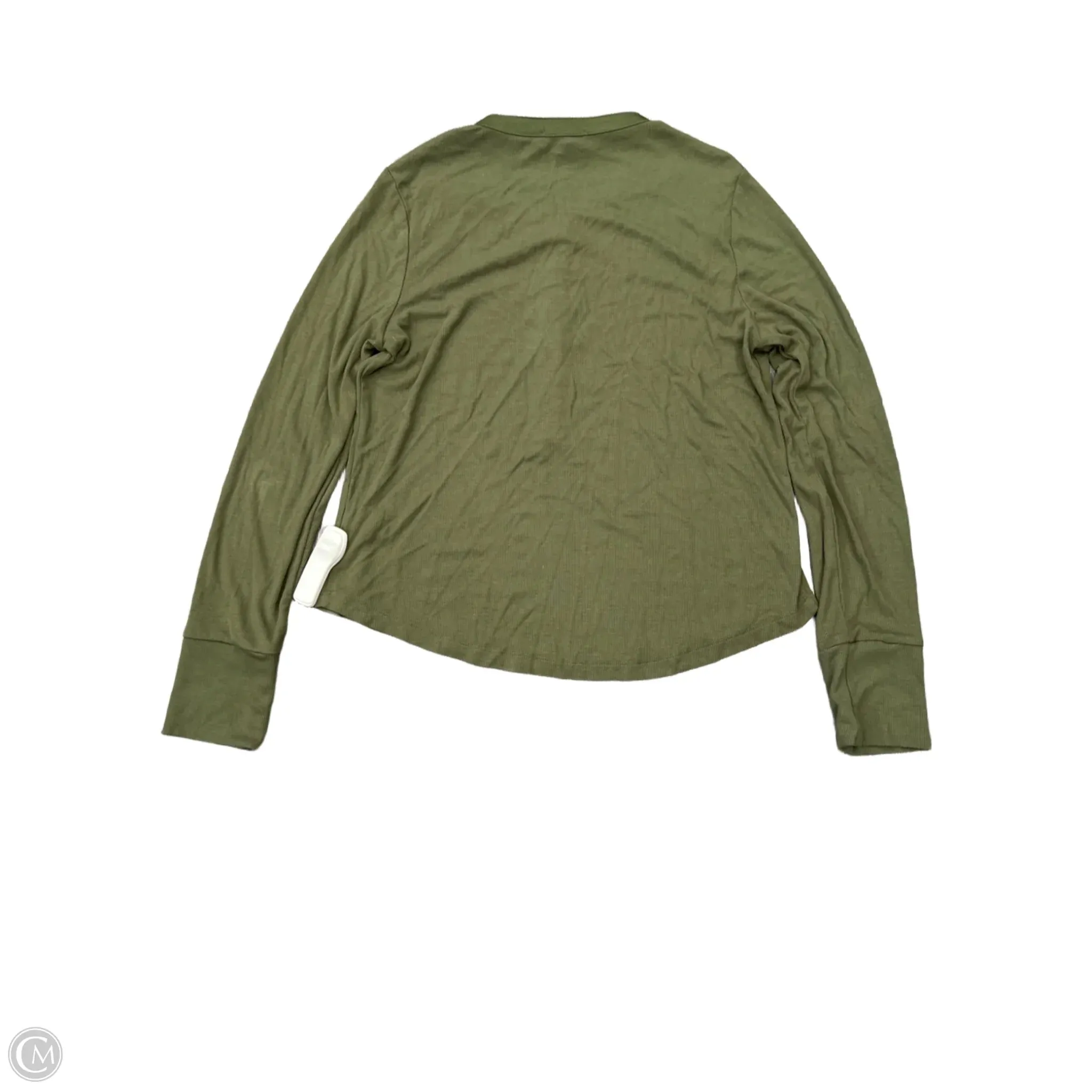 Top Long Sleeve By Evereve In Green, Size: L