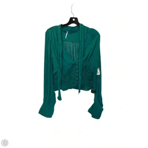 Top Long Sleeve By Free People In Green, Size: L