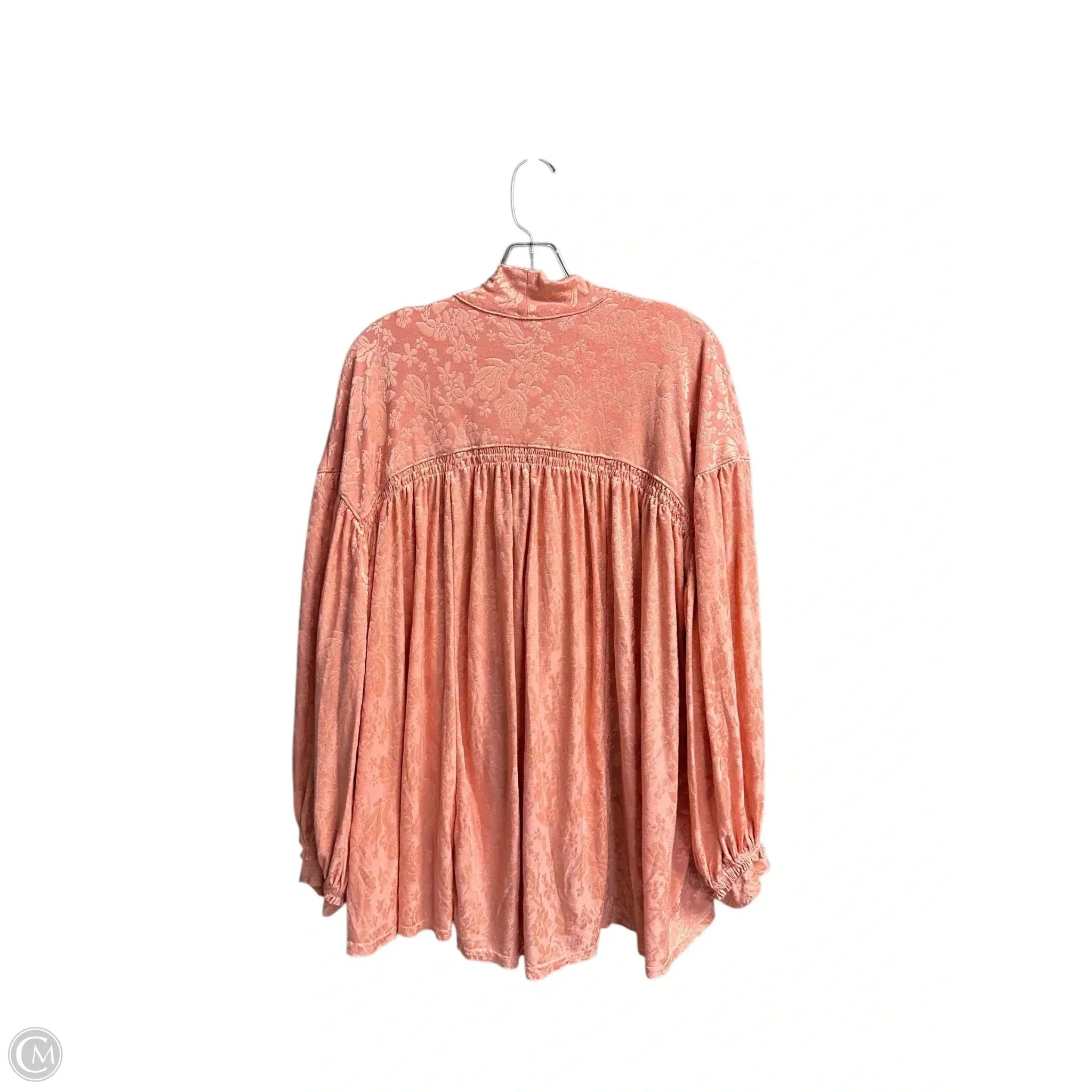 Top Long Sleeve By Free People In Pink, Size: M