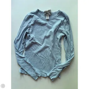 Top Long Sleeve By H&m In Blue, Size: M