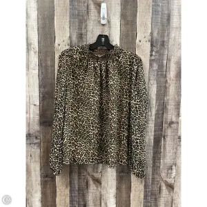 Top Long Sleeve By J. Crew In Animal Print, Size: M