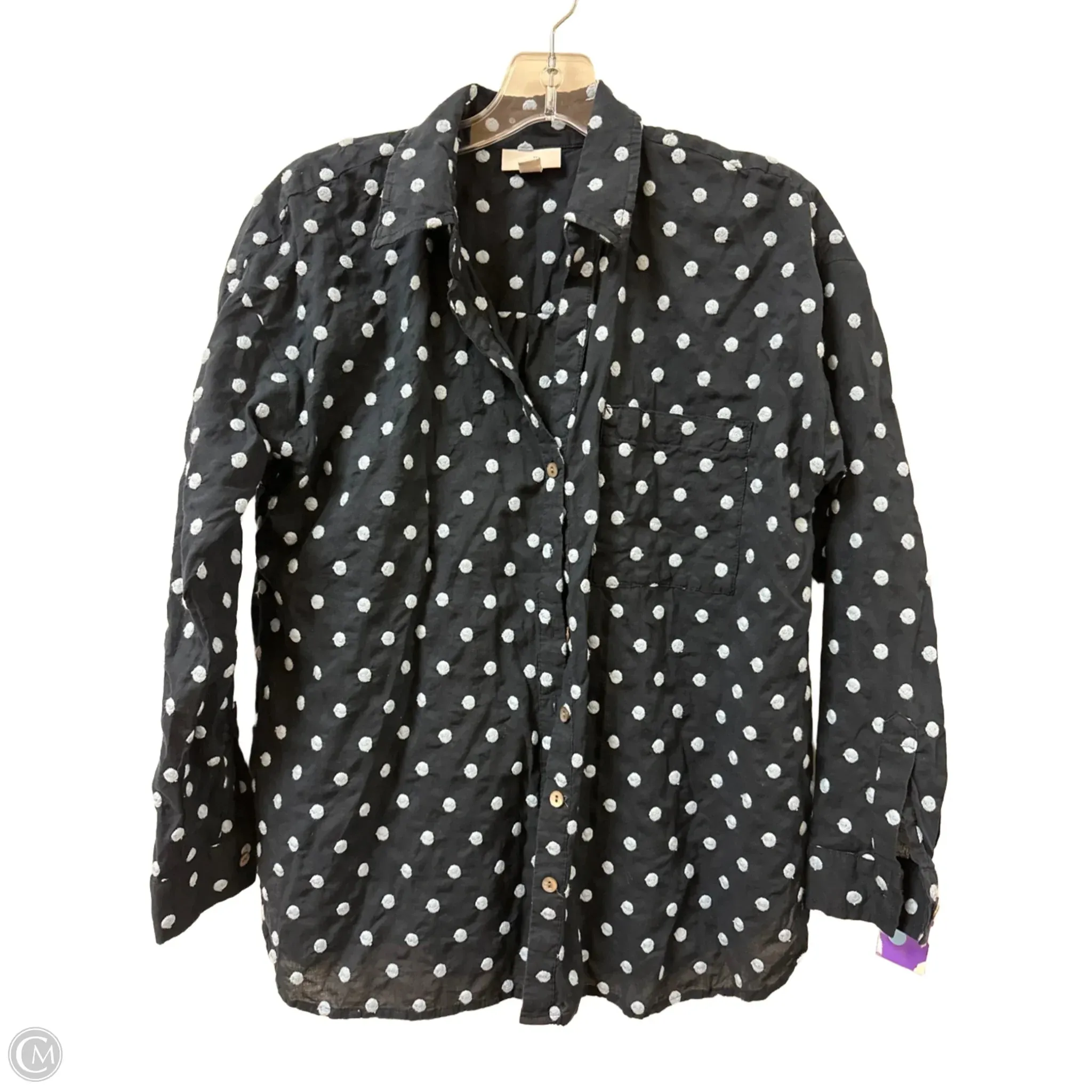 Top Long Sleeve By J. Jill In Navy, Size: Sp
