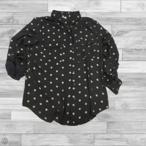 Top Long Sleeve By Loft In Black, Size: M