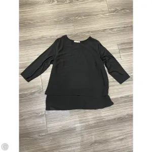 Top Long Sleeve By Michael By Michael Kors In Black, Size: Xl