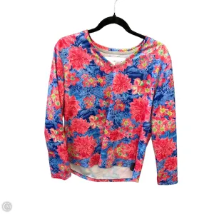 Top Long Sleeve By Reel Legends In Floral Print, Size: Xlp