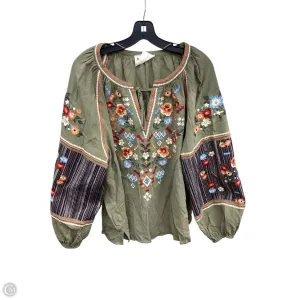 Top Long Sleeve By Savanna Jane In Green, Size: 2x