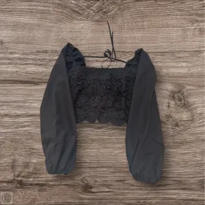 Top Long Sleeve By Shein In Black, Size: S