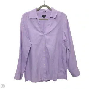 Top Long Sleeve By Talbots In Purple, Size: 14