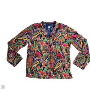 Top Long Sleeve By Vera Bradley In Paisley Print, Size: L