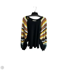 Top Long Sleeve By We The Free In Black & Brown, Size: S