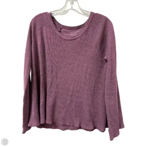 Top Long Sleeve By We The Free In Purple, Size: M