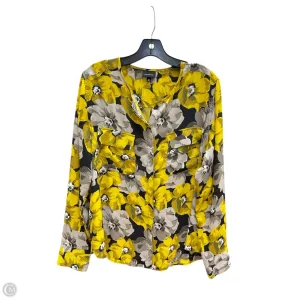 Top Long Sleeve By Who What Wear In Floral Print, Size: Xl