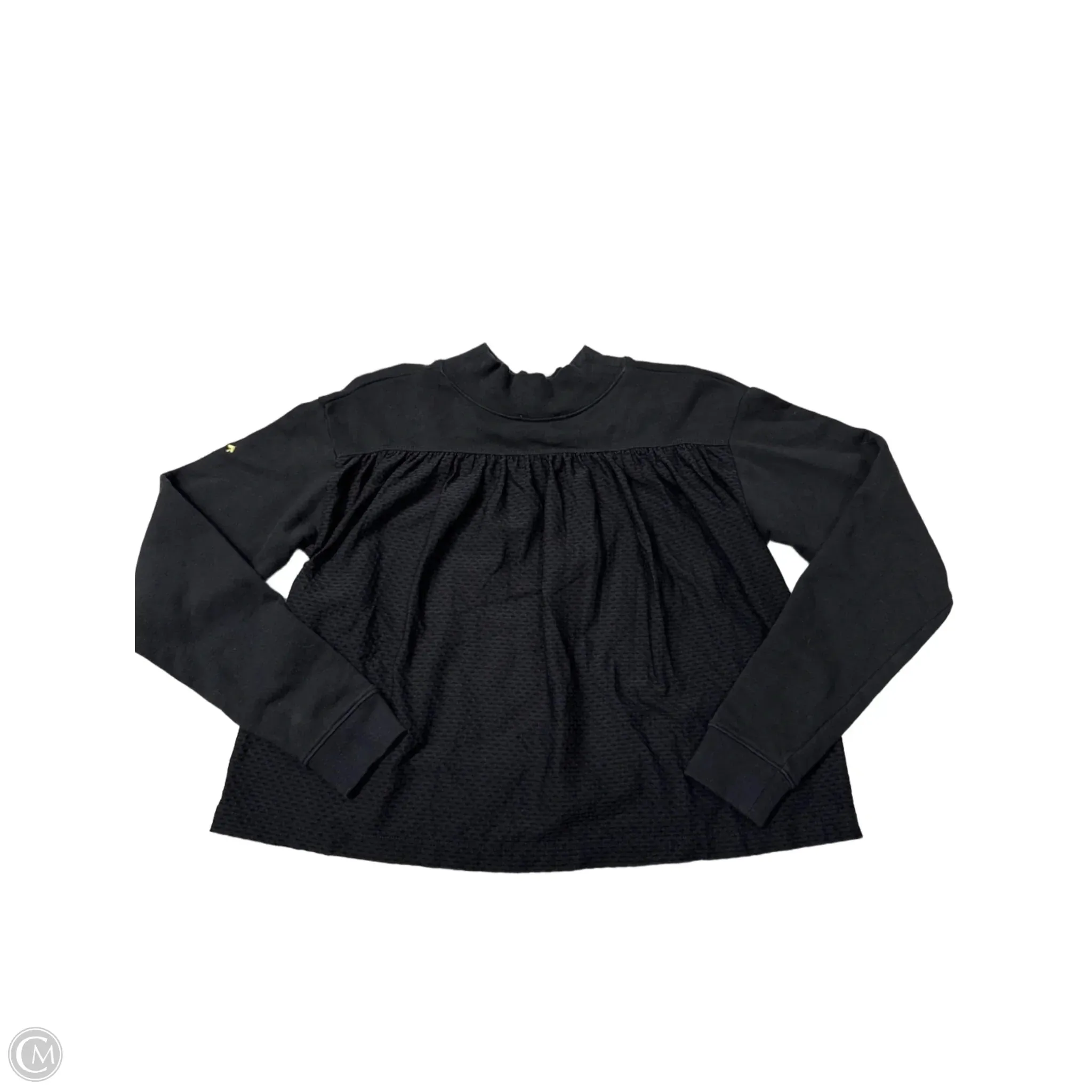 Top Long Sleeve Designer By Kate Spade In Black, Size: S