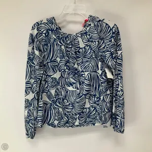 Top Long Sleeve Designer By Lilly Pulitzer In Blue, Size: Xs