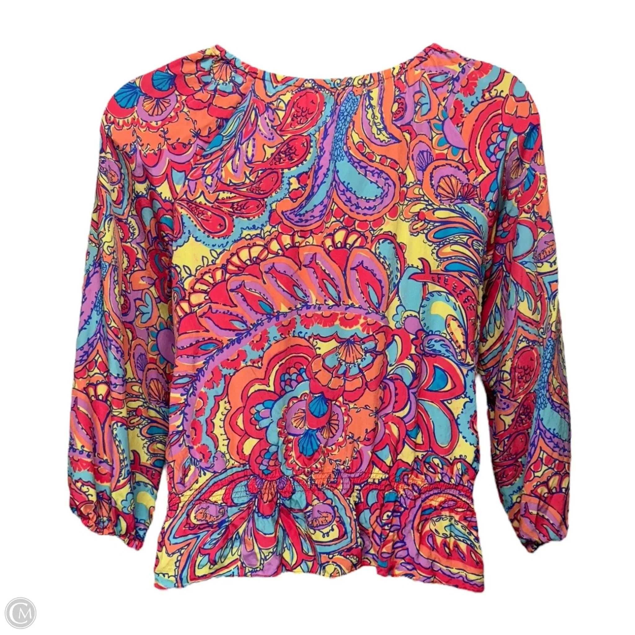 Top Long Sleeve Designer By Lilly Pulitzer In Multi-colored, Size: M