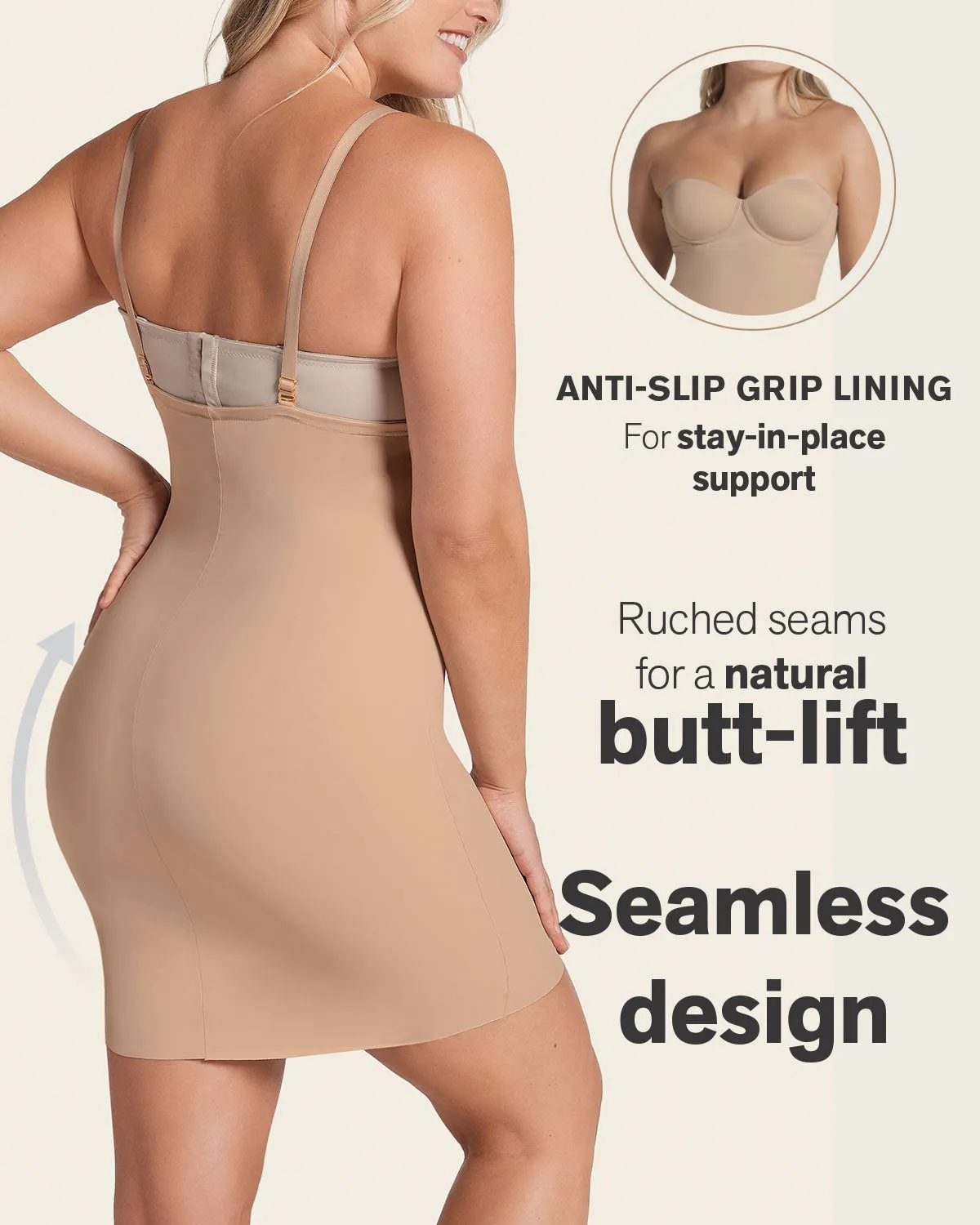 Undetectable Sculpting Skort Slip