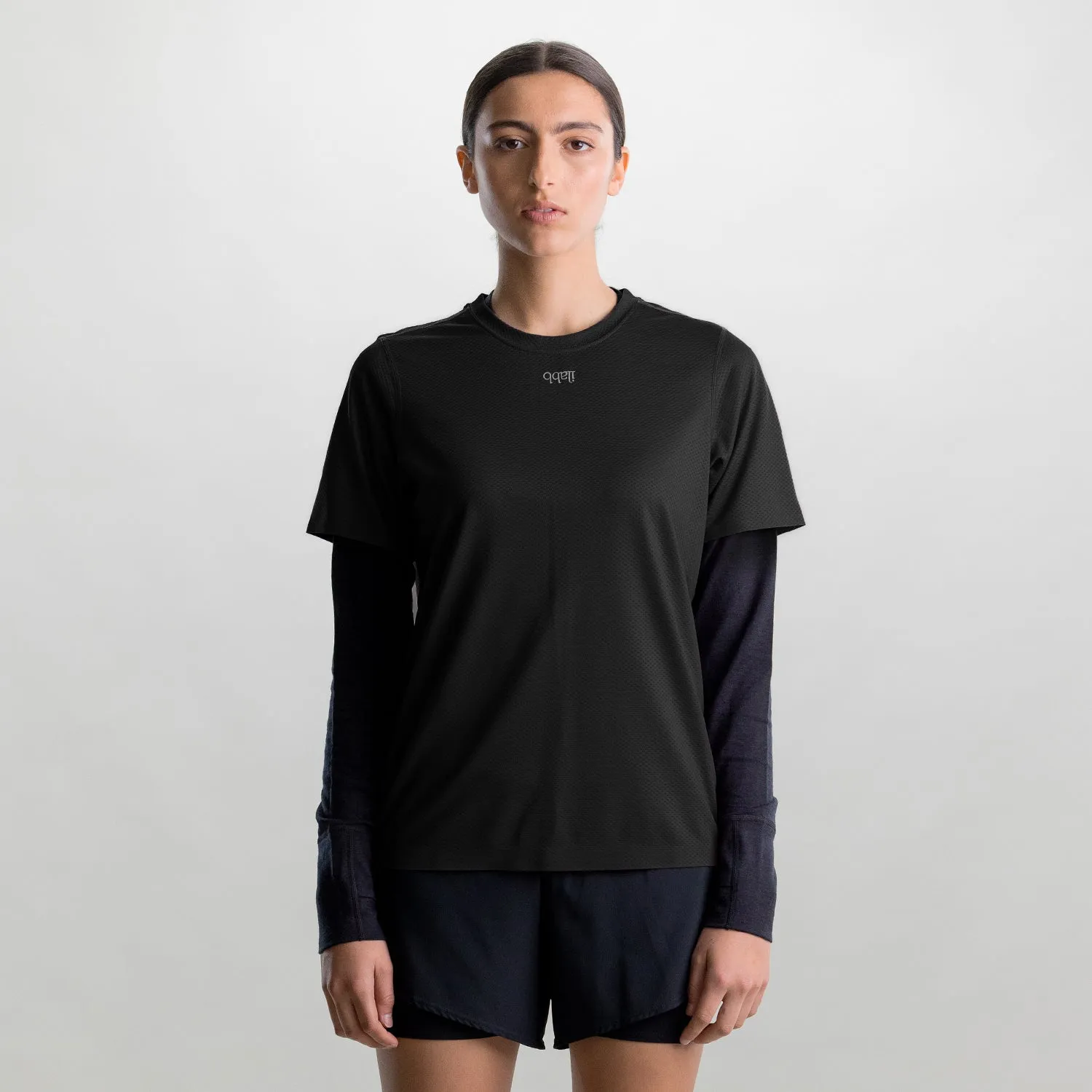 Vertical Tech Tee - Women's BLACK