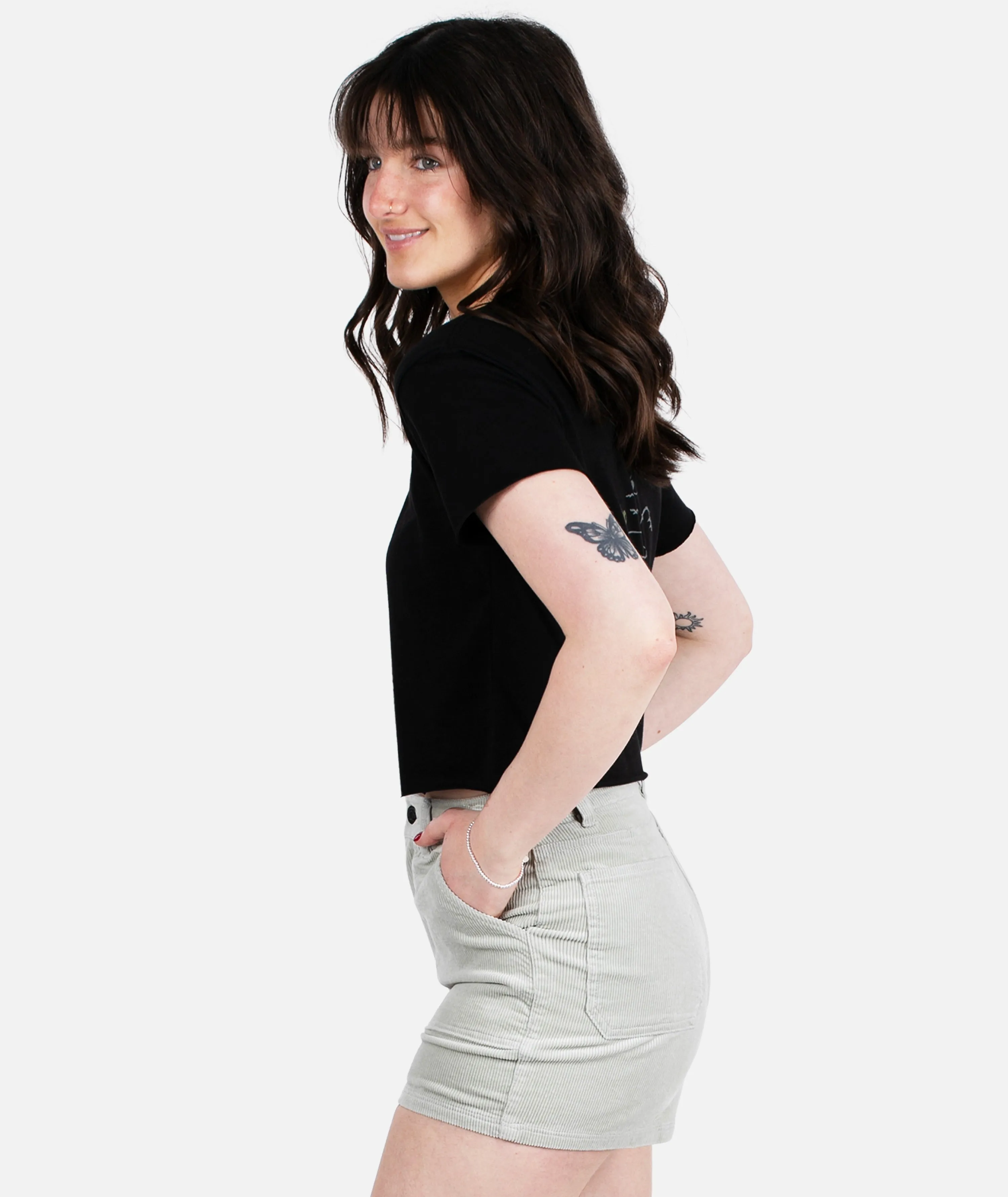 Wale Corduroy Short - Sage Green