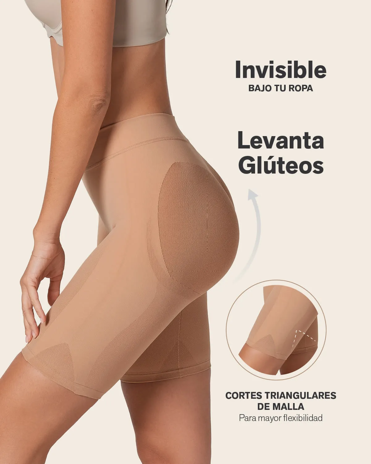 Well-Rounded Invisible Butt Lifter Shaper Short