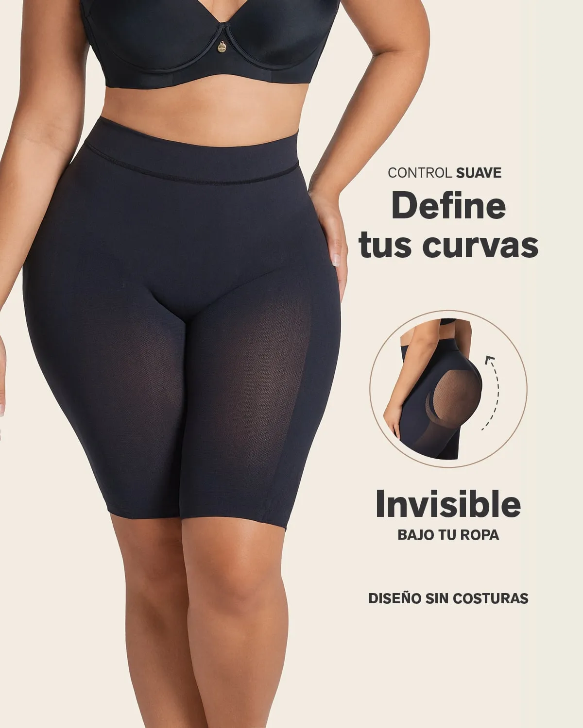 Well-Rounded Invisible Butt Lifter Shaper Short
