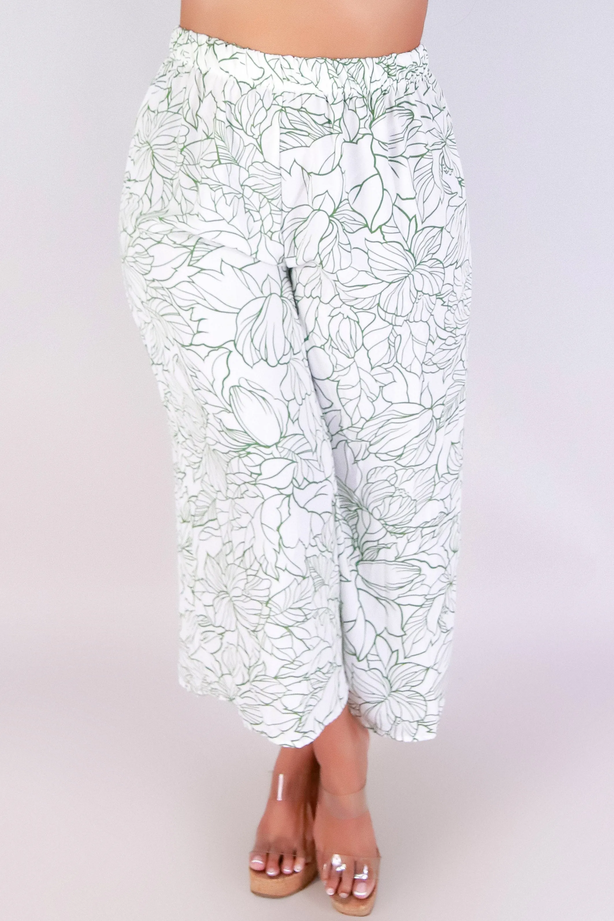 WILDFLOWER WAVES CAPRI PANTS