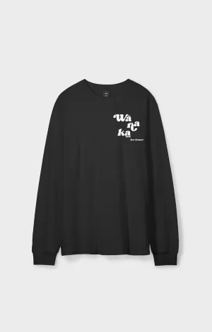 W_naka Classic Long Sleeve Tee - Unisex BLACK