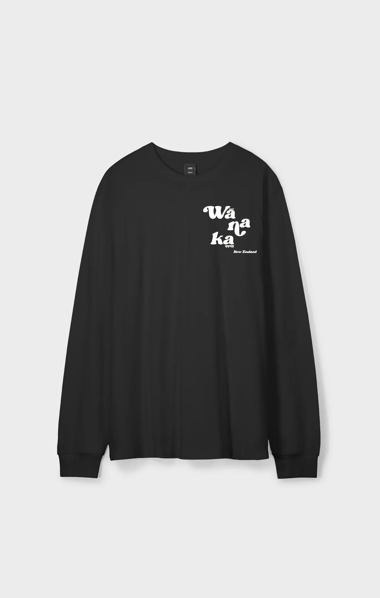 W_naka Classic Long Sleeve Tee - Unisex BLACK