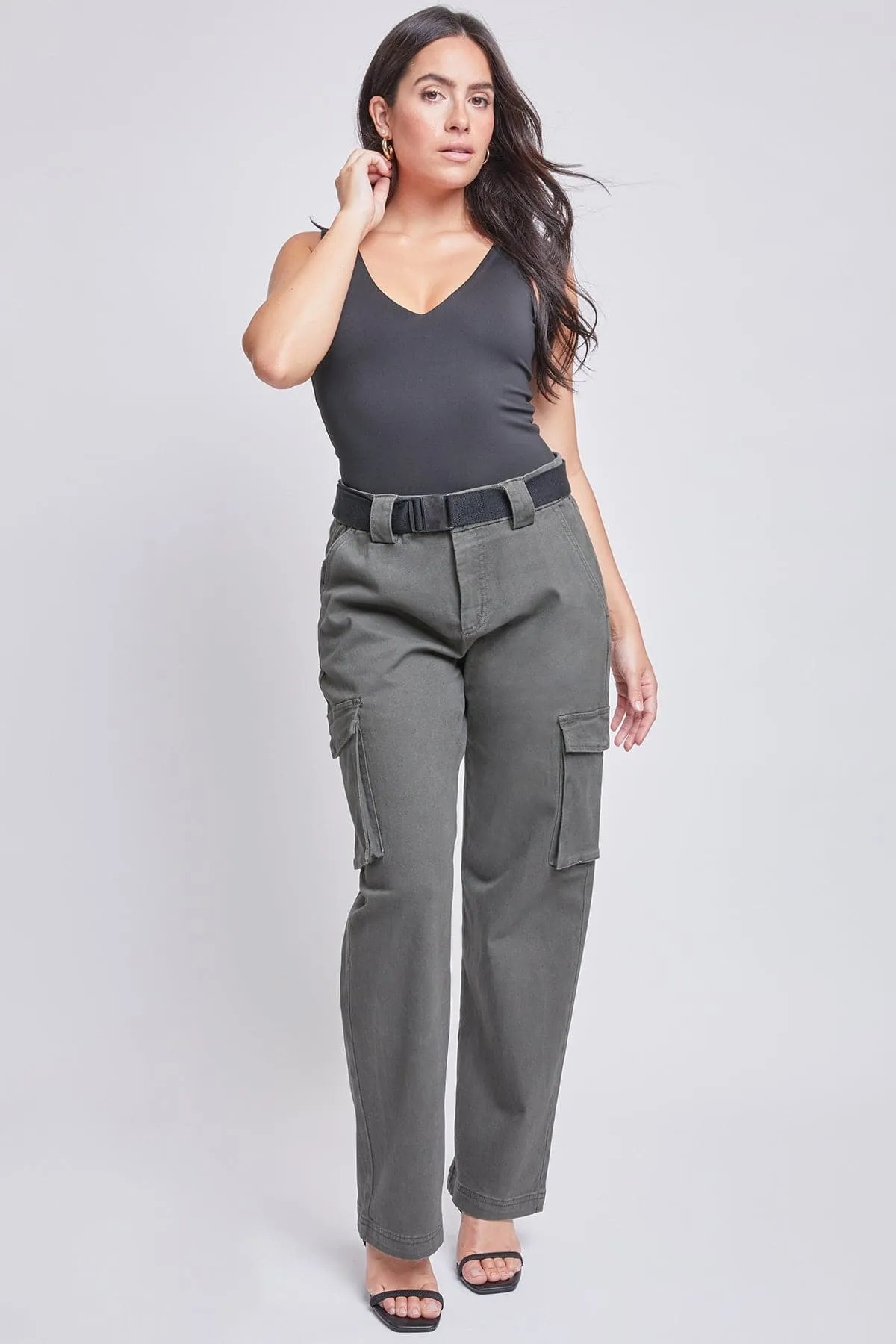 Women’s High Rise Belted Cargo Pants