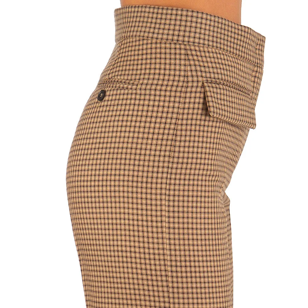Women's Microcheck Wool Sand