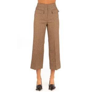 Women's Microcheck Wool Sand