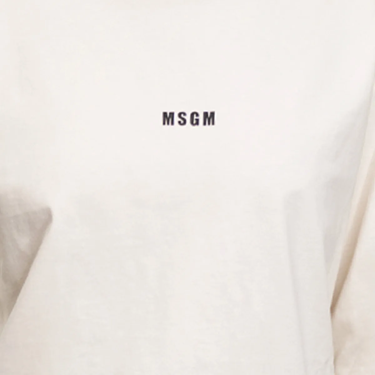 Women's Msgm Micrologo Print Off White