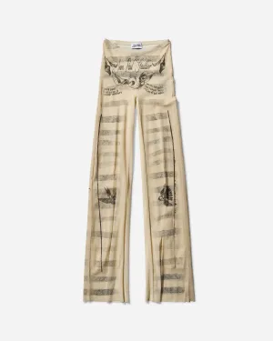 Women's “Tattoo Marinière” Pants Ecru