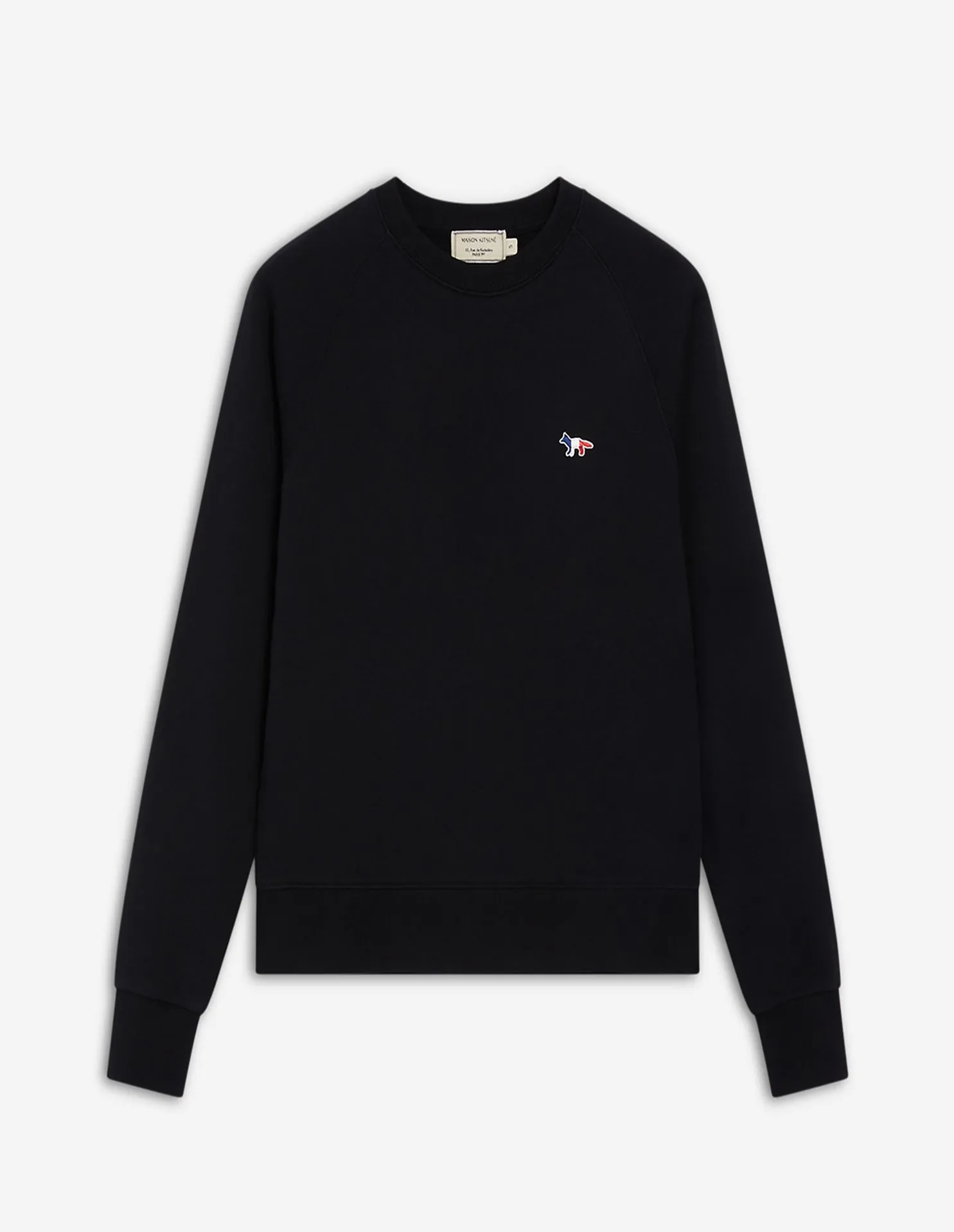 Women's Tricolor Fox Patch Adjusted Sweatshirt Black