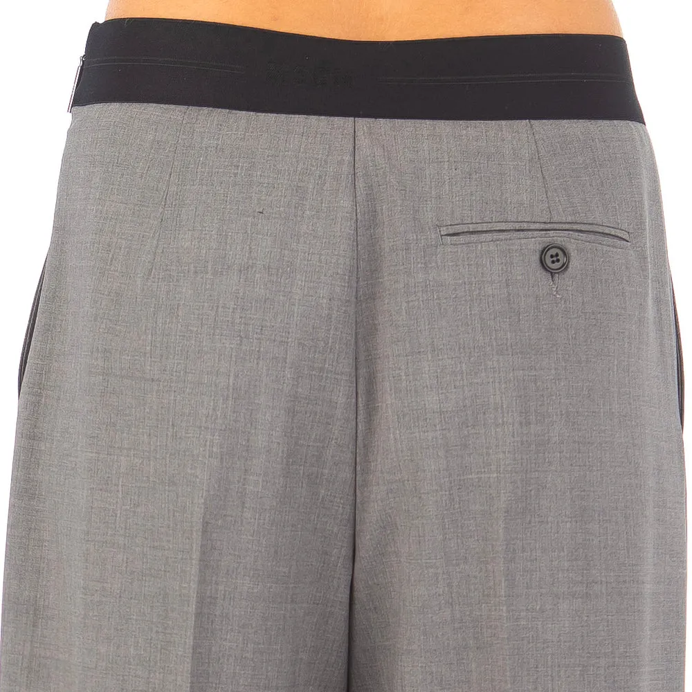 Women's Wool Suiting Pants Grey Melange