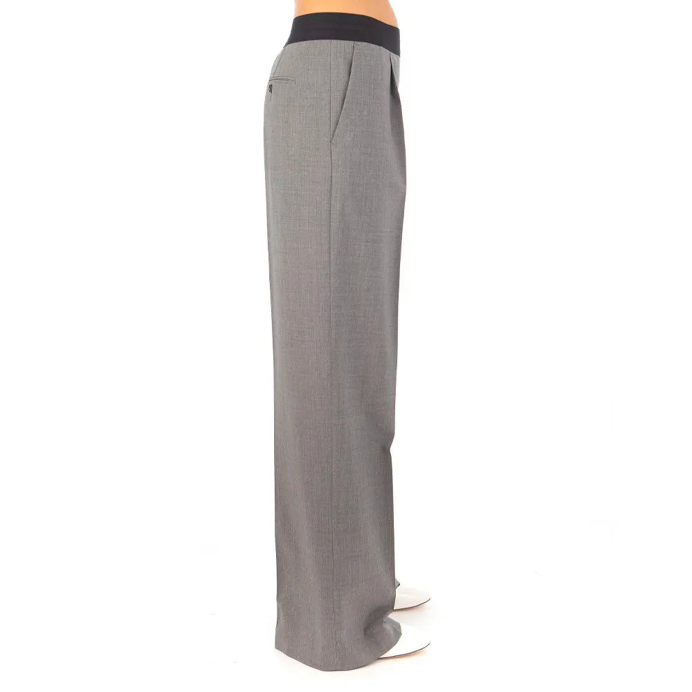 Women's Wool Suiting Pants Grey Melange