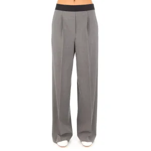 Women's Wool Suiting Pants Grey Melange