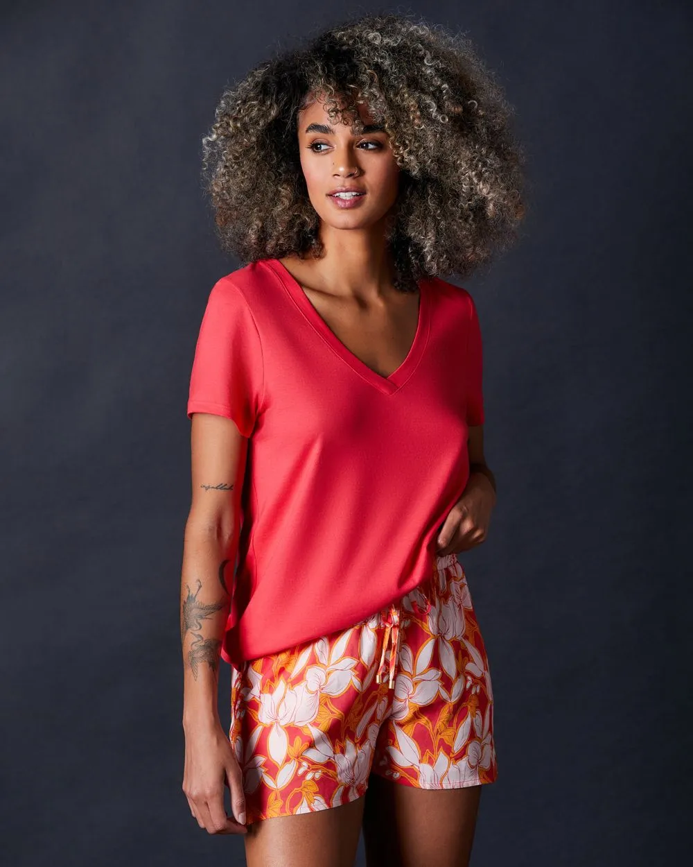 Woven Pajama Shorts