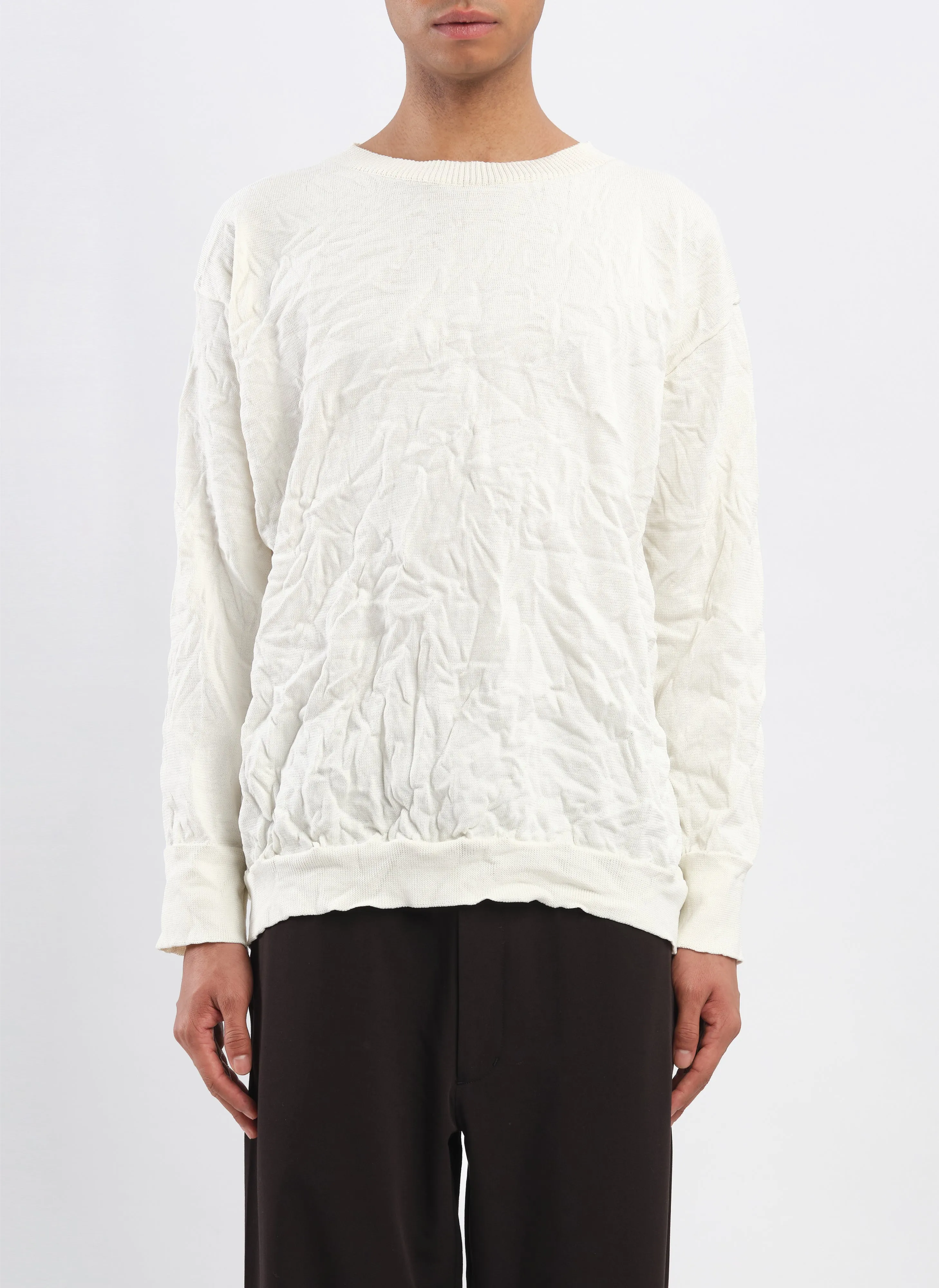 Wrinkle Polyester Dry Knit Pullover