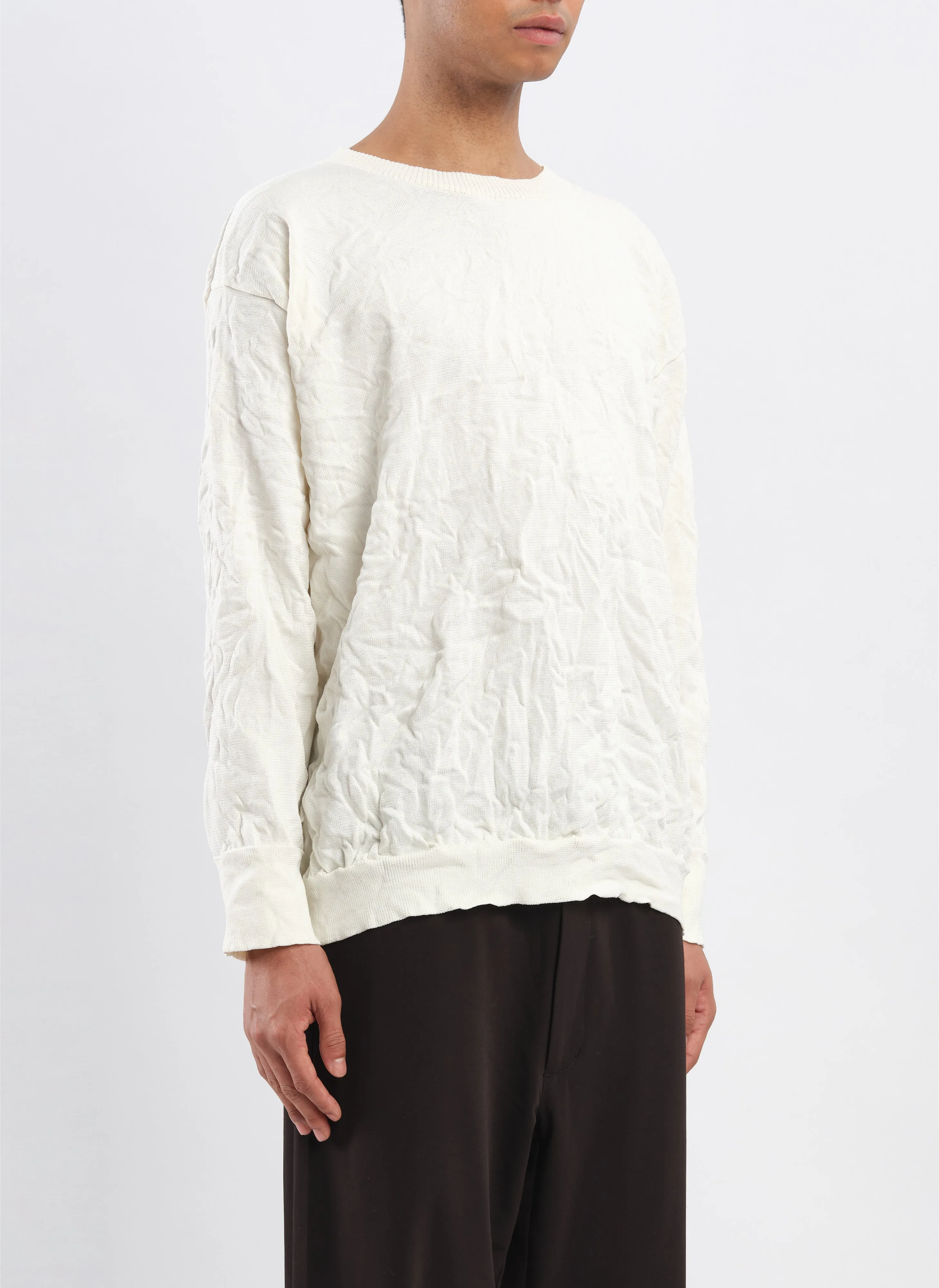 Wrinkle Polyester Dry Knit Pullover