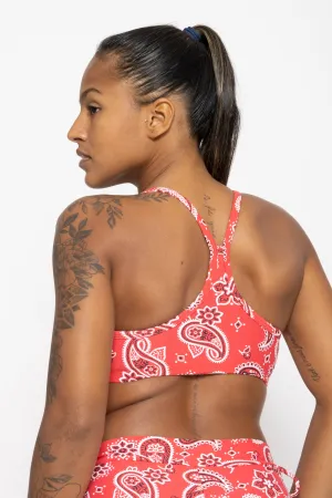 Zest Top, Red Paisley, Cool Form Light