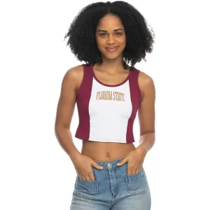 ZooZatz Women's Florida State Colorblock Tank - Garnet/White